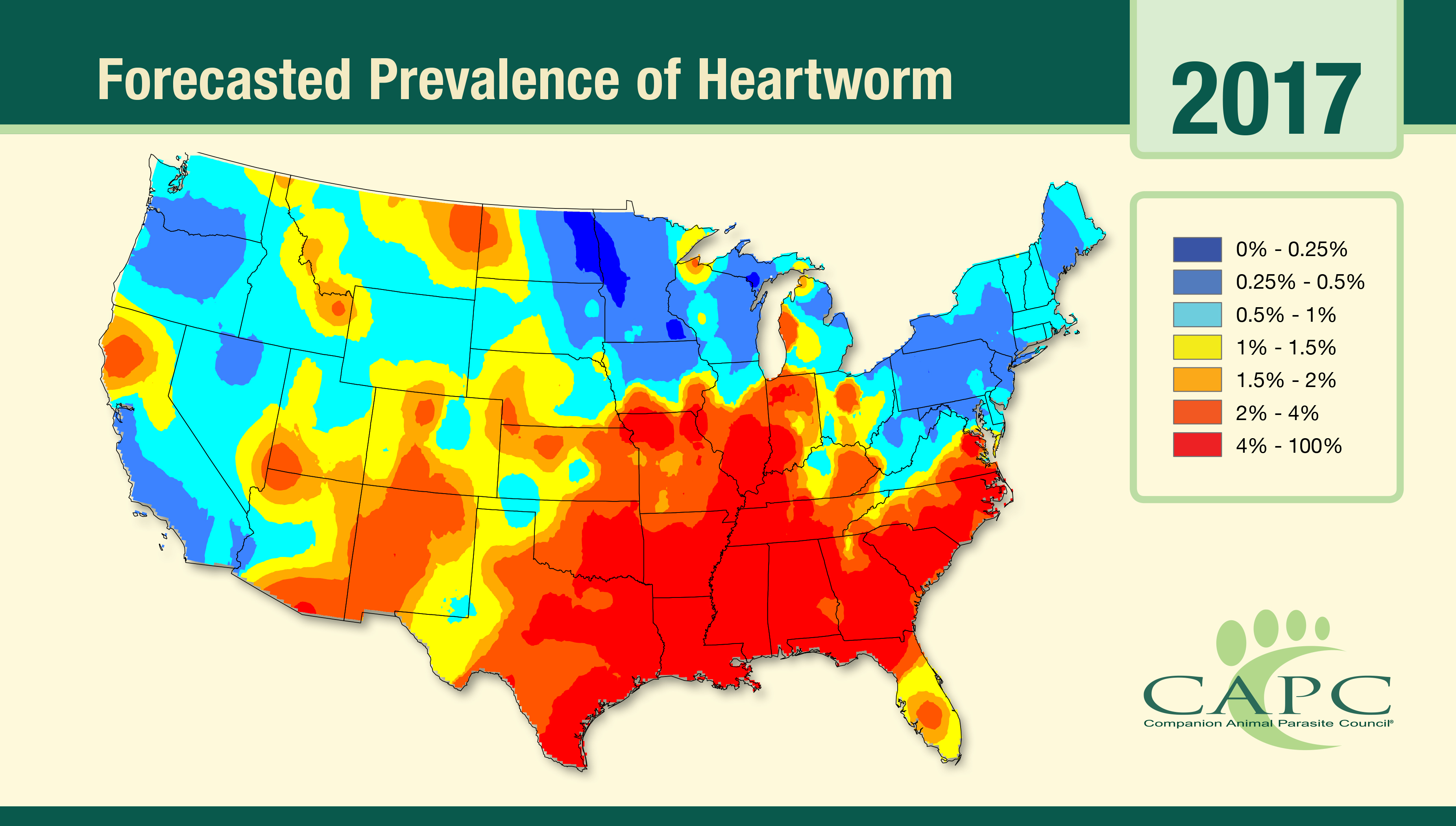 CAPC Forecasts 2017 To Be A Hotbed For Heartworm