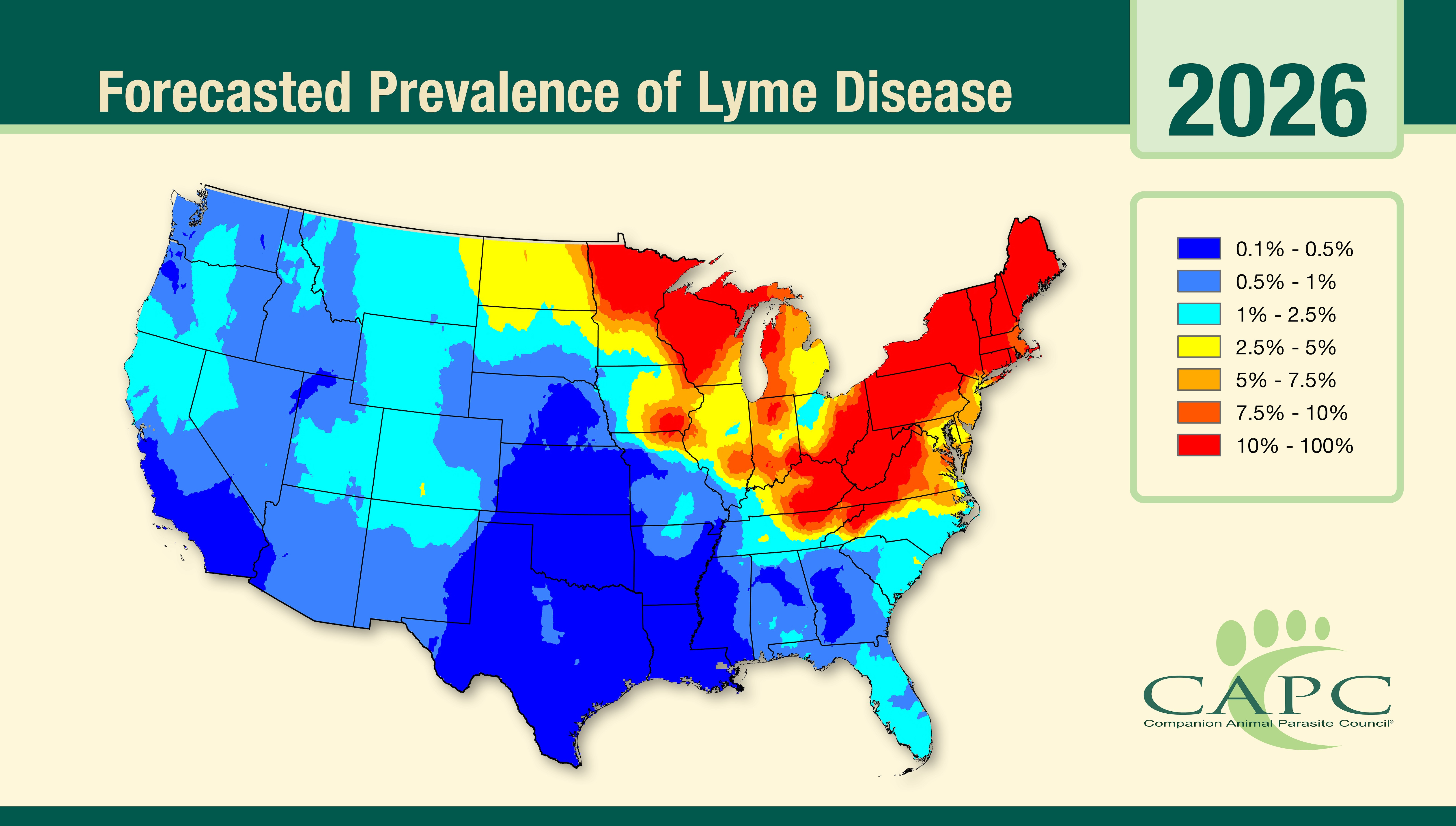 20260302 CAPC Forecast Maps Lyme Disease US Only