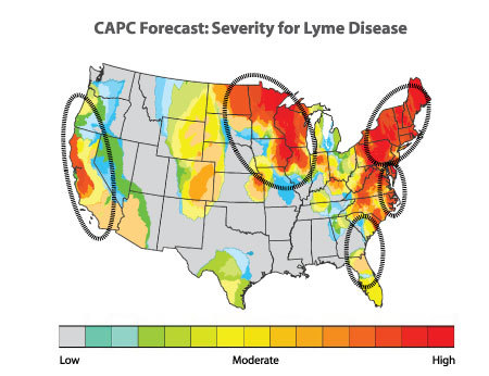 Capc Lyme Map W Key Small